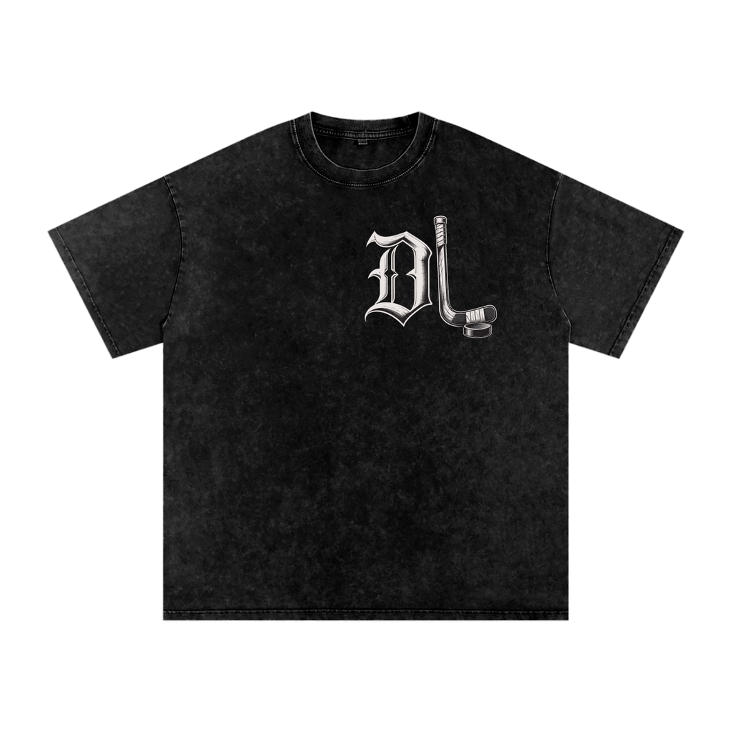 “ICE” Snow Washed Oversized Cotton T-Shirt