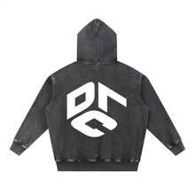 Hunt  Gridiron Snow Wash Oversize Hoodie
