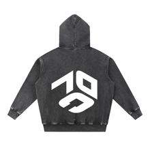 Snow Wash Fleece Oversize Hoodie