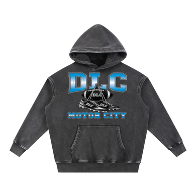 Hunt  Gridiron Snow Wash Oversize Hoodie
